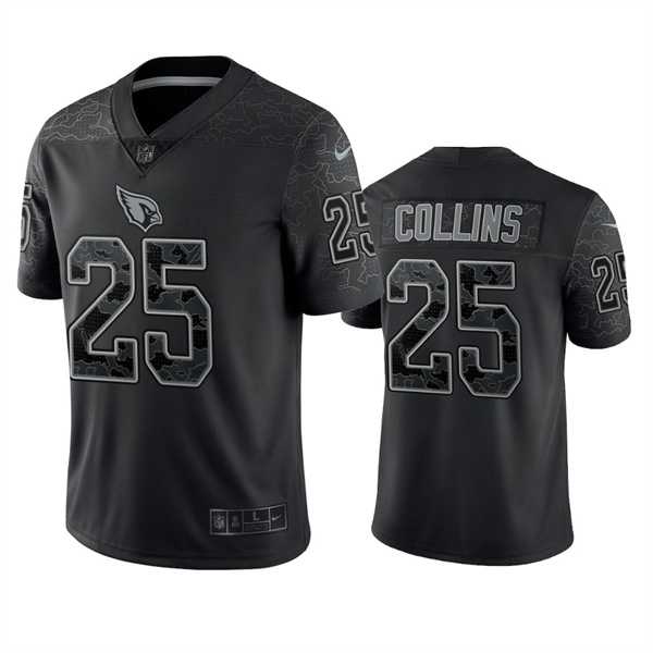 Men's Arizona Cardinals #25 Zaven Collins Black Reflective Limited Stitched Football Jersey,We sell and wholesale Men's Arizona Cardinals #25 Zaven Collins Black Reflective Limited Stitched Football Jersey on line form chian!